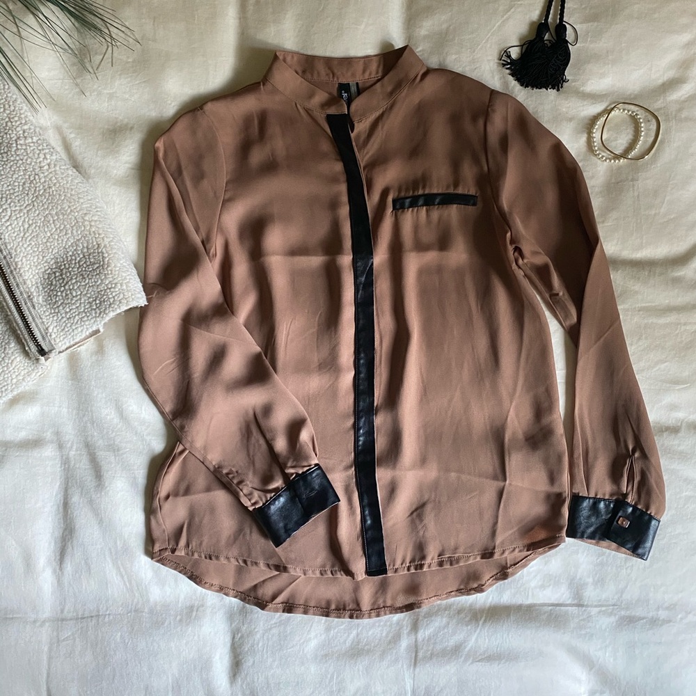 Ravel Button Up Tunic - Semi Shear